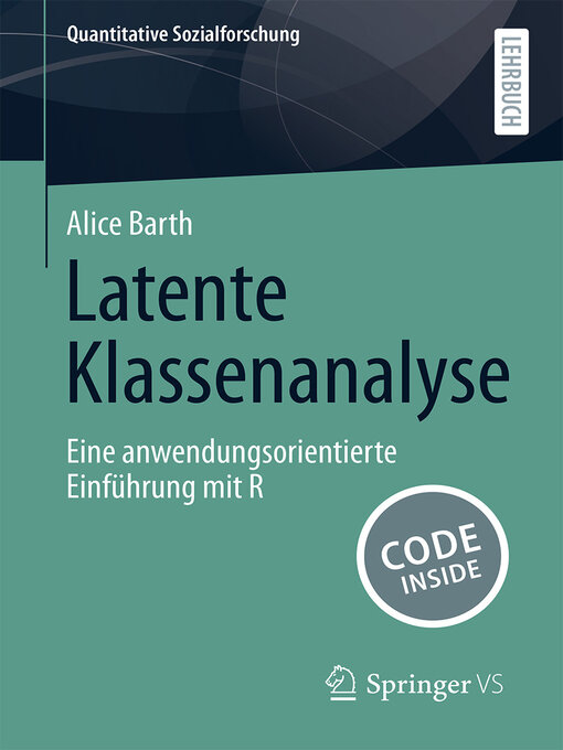 Title details for Latente Klassenanalyse by Alice Barth - Available